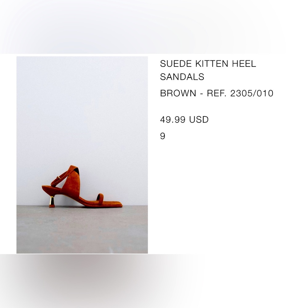 Sued kitten heel